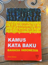 Image of Kamus kata baku bahasa indonesia