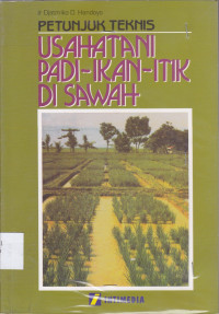 Image of Petunjuk teknis usaha tani padi-ikan-itik di sawah